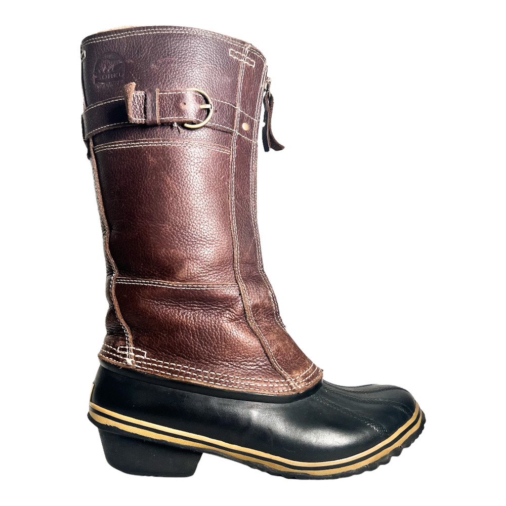 Sorel Winter Fancy Tall II Boot Grizzly Bear Brown / Black Size 8.5 Womens